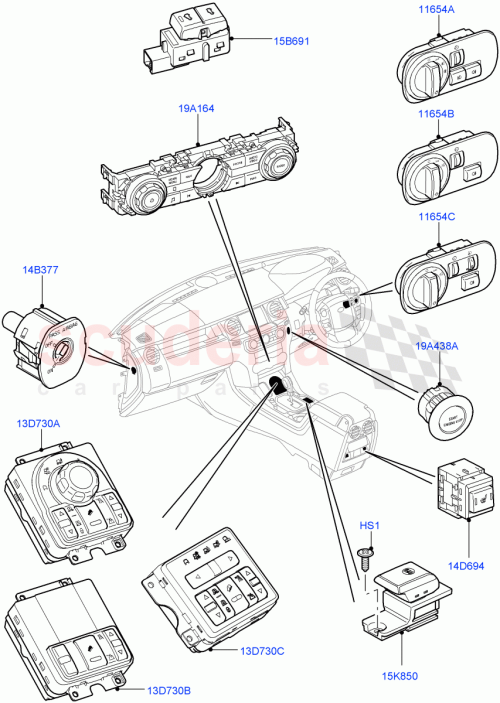 Part Diagram for Land Rover LR014324