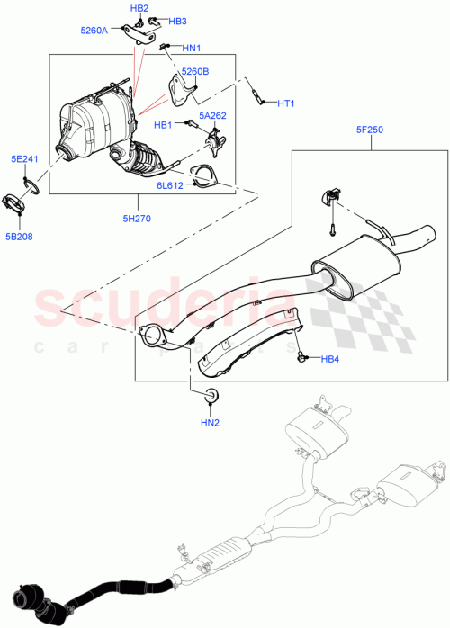 Part Diagram for Land Rover LR156158
