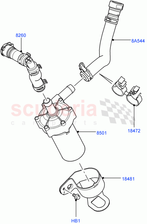 Part Diagram for Land Rover LR012748