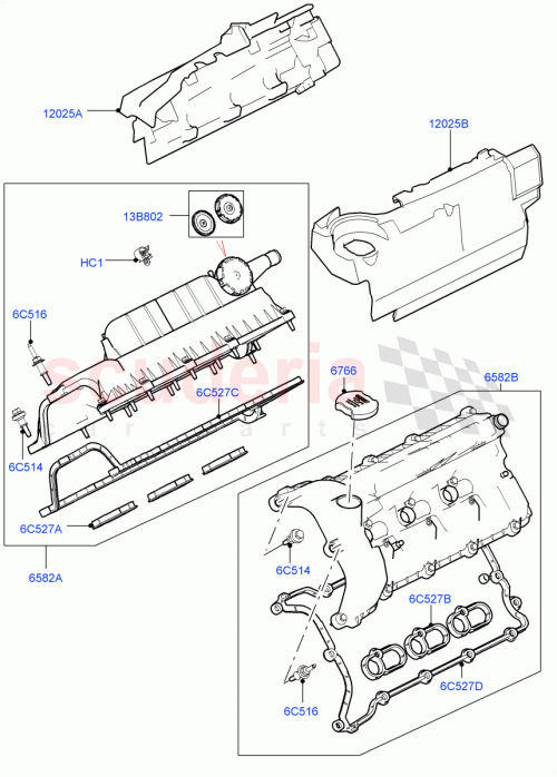 Part Diagram for Land Rover LR014345-SCP