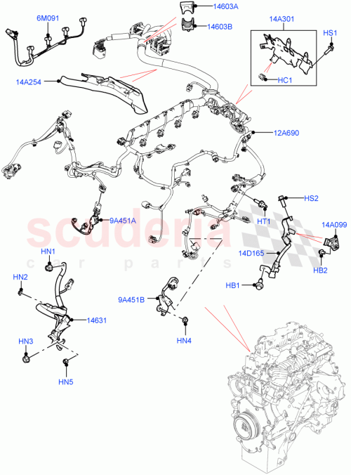 Part Diagram for Land Rover LR145130