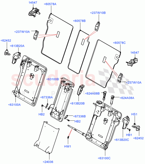 Part Diagram for Land Rover LR155409
