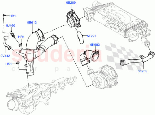 Part Diagram for Land Rover LR129414