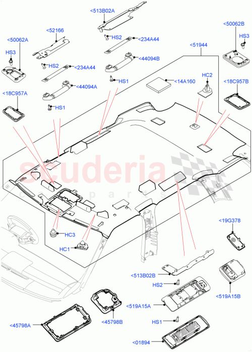 Part Diagram for Land Rover LR041371