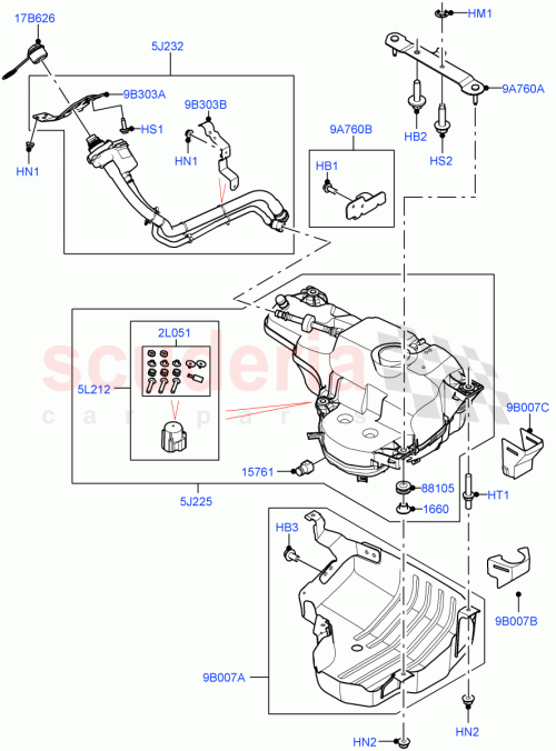 Part Diagram for Land Rover LR155916