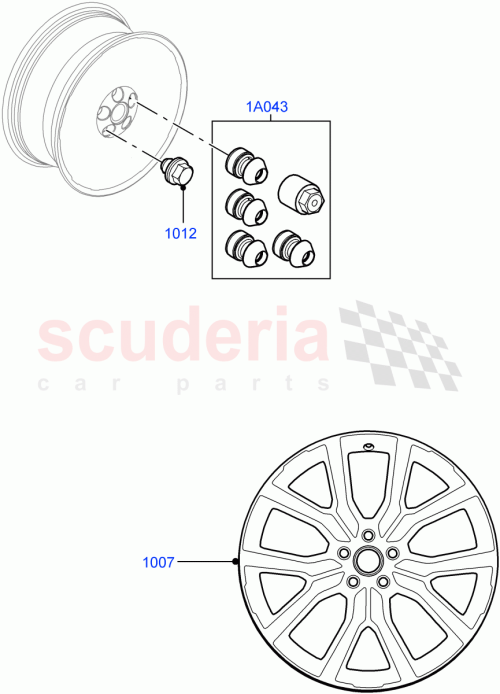 Part Diagram for Land Rover VPLZW0129