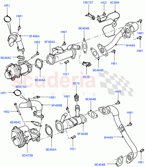 Part Diagram for Land Rover LR018322