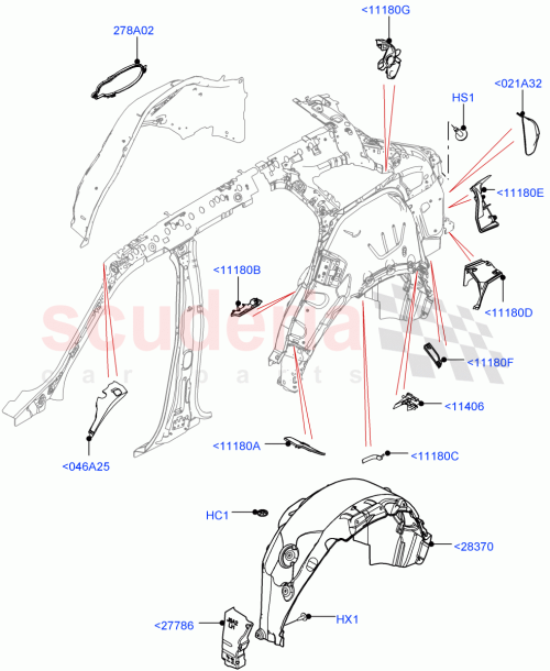 Part Diagram for Land Rover LR091337