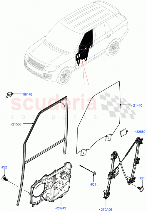 Part Diagram for Land Rover LR100087