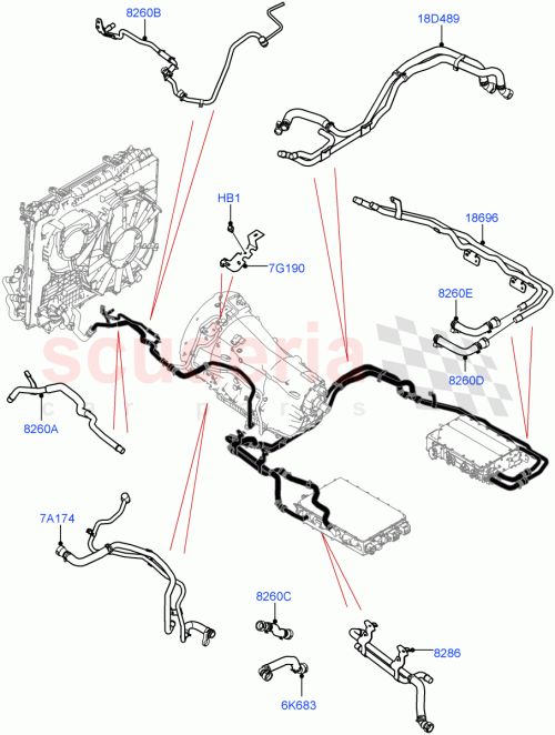 Part Diagram for Land Rover LR132592