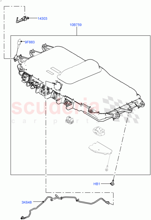 Part Diagram for Land Rover LR135612