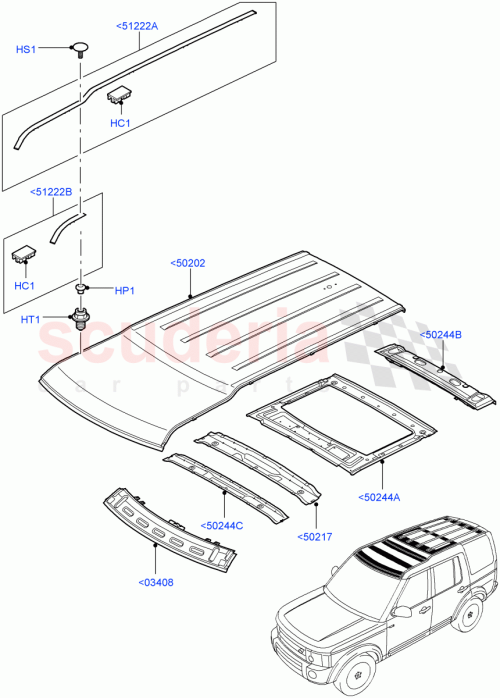 Part Diagram for Land Rover LR014245