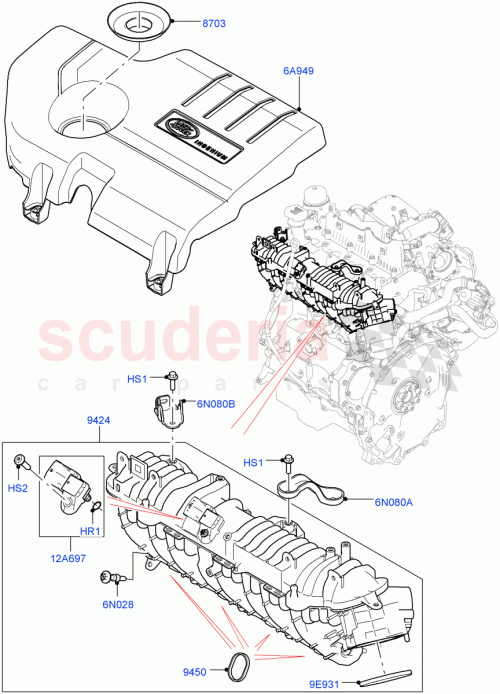 Part Diagram for Land Rover LR073654