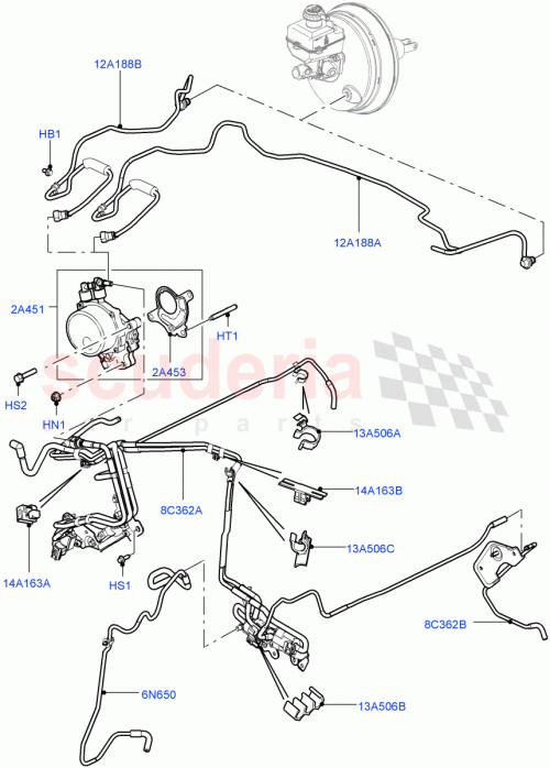Part Diagram for Land Rover LR022845