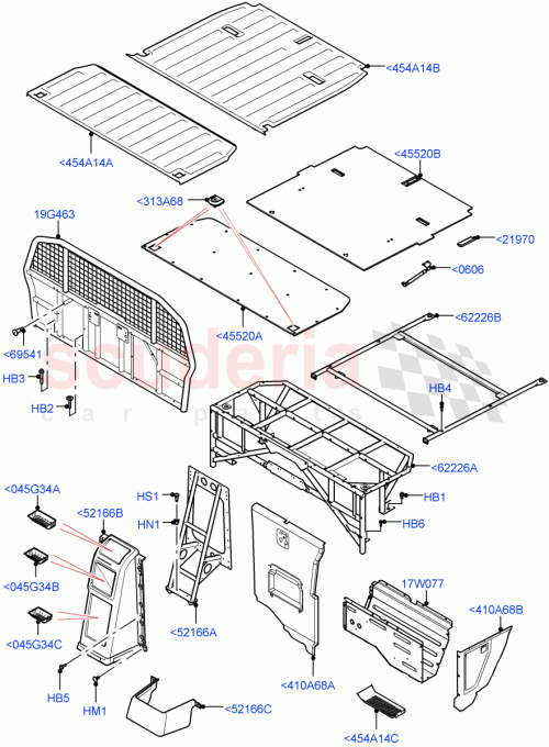 Part Diagram for Land Rover LR142845