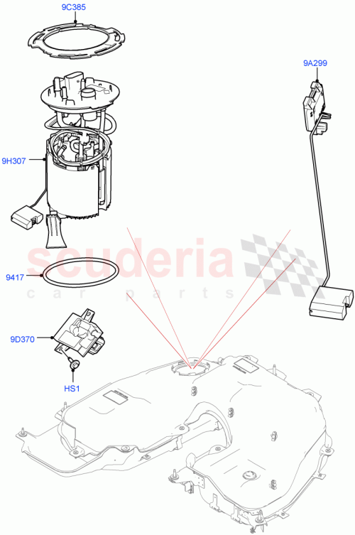 Part Diagram for Land Rover LR082740