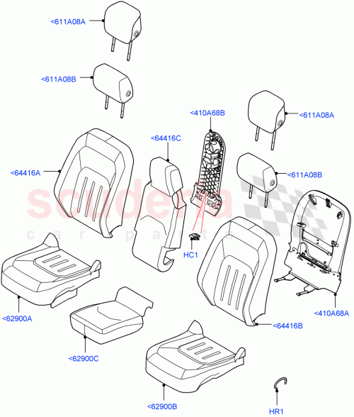 Part Diagram for Land Rover LR169423