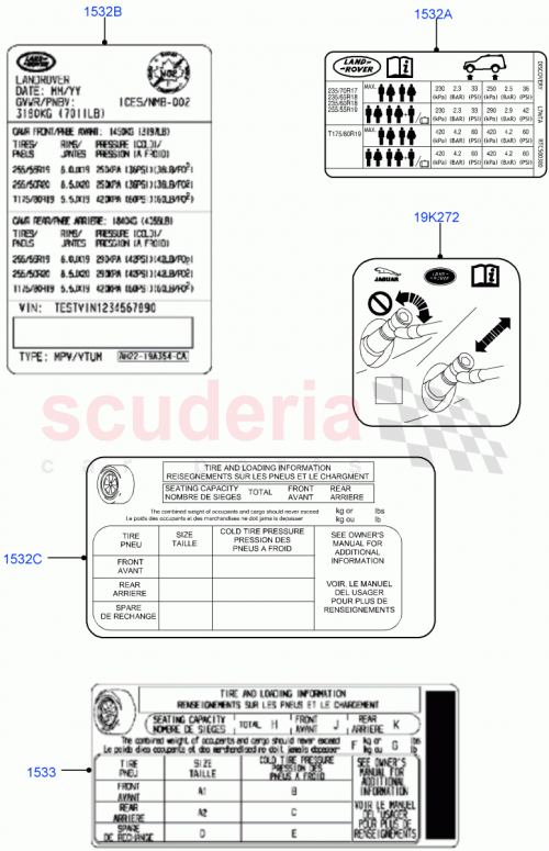 Part Diagram for Land Rover VPLAW0005