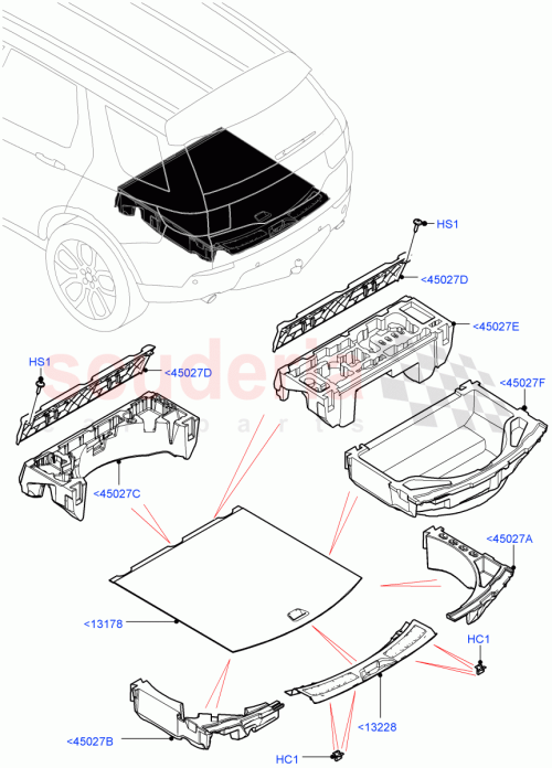 Part Diagram for Land Rover LR060583