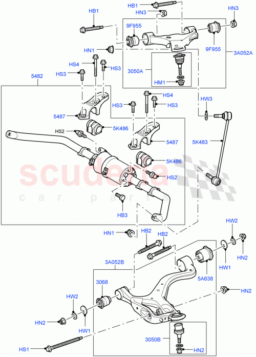 Part Diagram for Land Rover RBK500300
