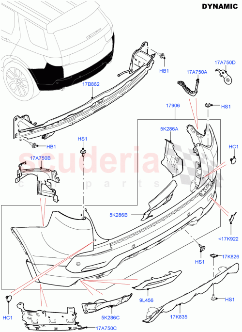 Part Diagram for Land Rover LR106354