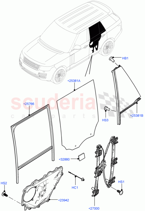 Part Diagram for Land Rover RYP500250