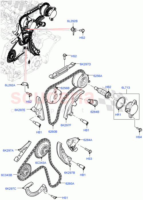 Part Diagram for Land Rover LR125412