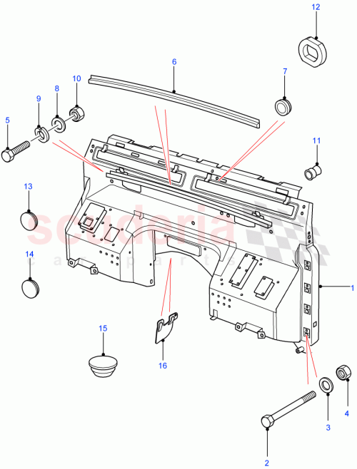 Part Diagram for Land Rover LR055937