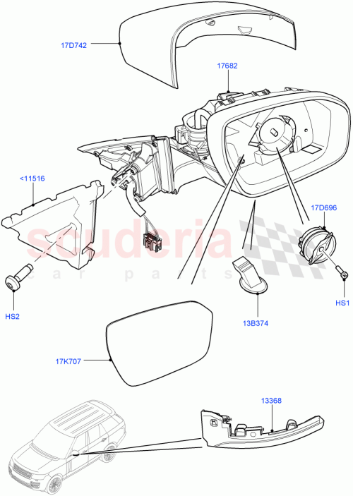 Part Diagram for Land Rover LR070550