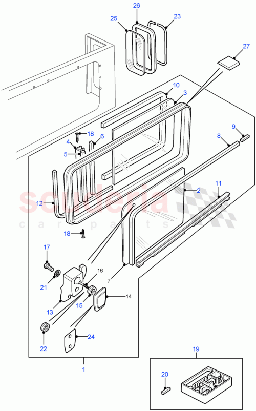 Part Diagram for Land Rover CNR000010