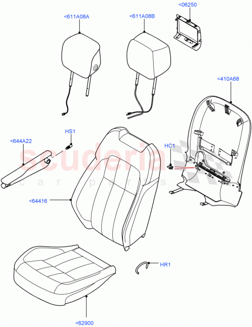 Part Diagram for Land Rover LR121587