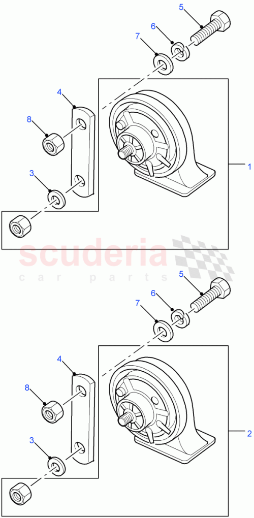 Part Diagram for Land Rover YEB500130