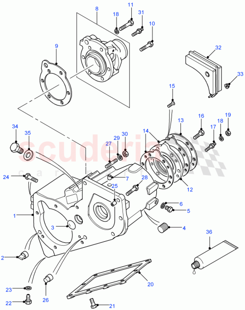 Part Diagram for Land Rover FB110096M