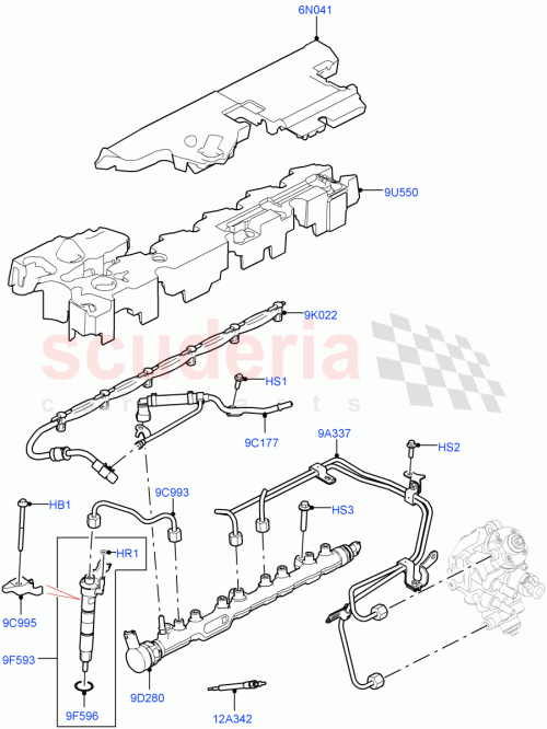 Part Diagram for Land Rover LR125523