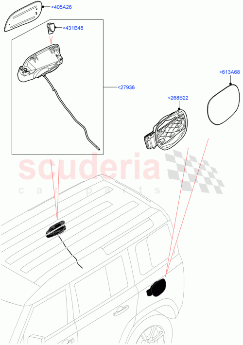 Part Diagram for Land Rover LR132709