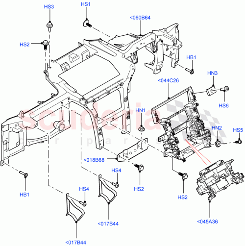 Part Diagram for Land Rover LR104045