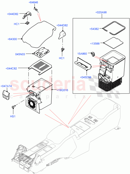 Part Diagram for Land Rover LR104887