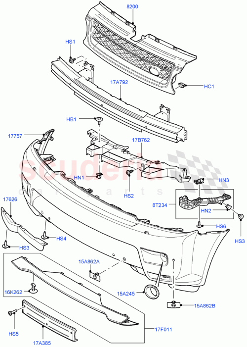 Part Diagram for Land Rover LR030349