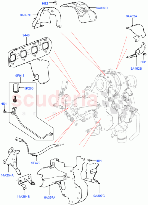 Part Diagram for Land Rover LR081625