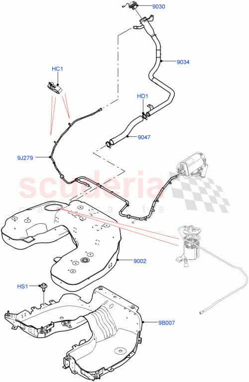 Part Diagram for Land Rover LR166534