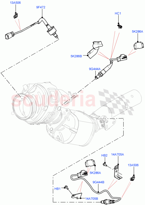Part Diagram for Land Rover LR141652
