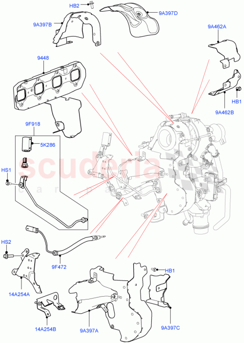 Part Diagram for Land Rover LR081629