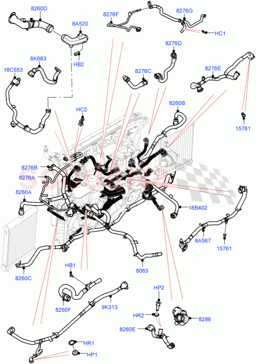 Part Diagram for Land Rover LR151679