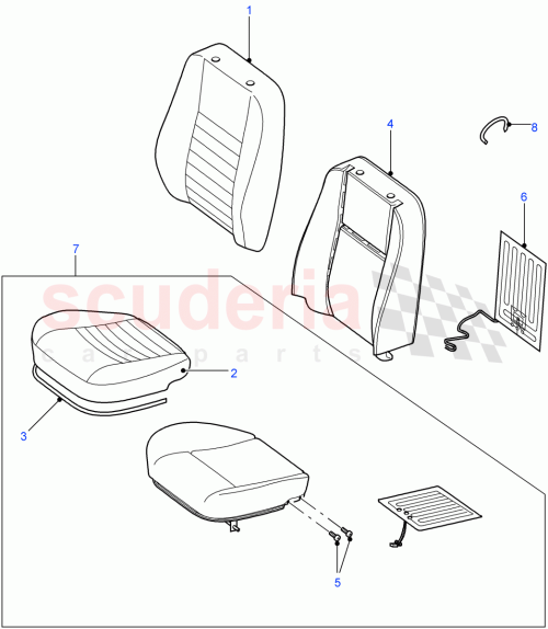 Part Diagram for Land Rover HGK000020