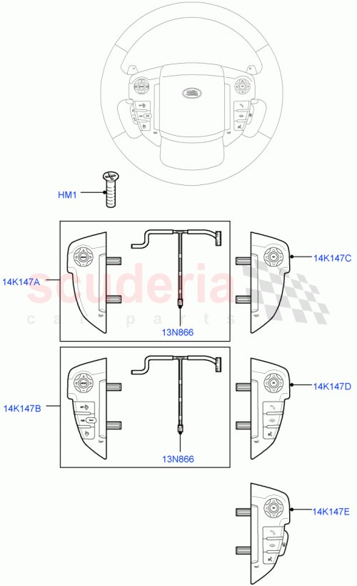Part Diagram for Land Rover LR050907
