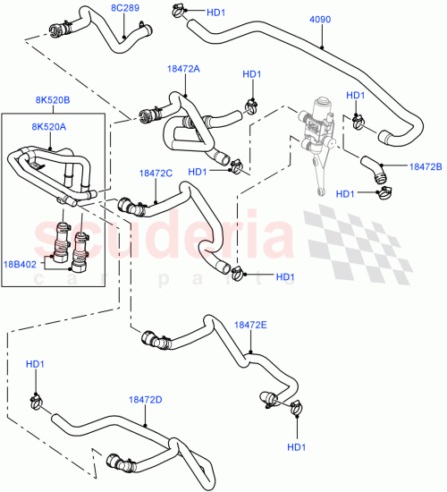 Part Diagram for Land Rover PFV500290
