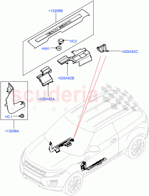 Part Diagram for Land Rover LR100345