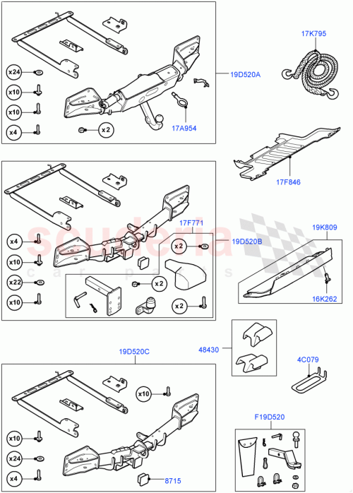 Part Diagram for Land Rover LR108921