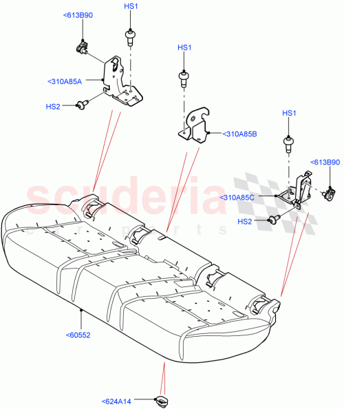 Part Diagram for Land Rover LR115298