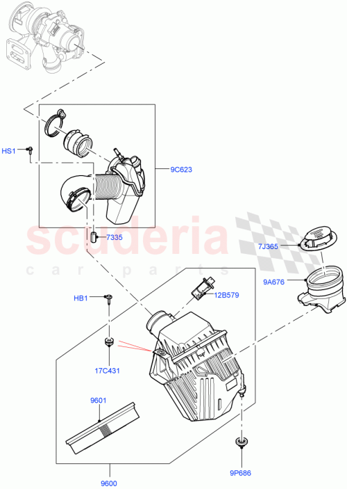 Part Diagram for Land Rover LR125597